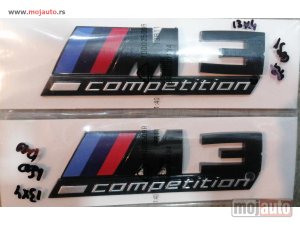 Glavna slika -  BMW M3 oznaka competition. Dimenzije:13x3.8cm. - MojAuto