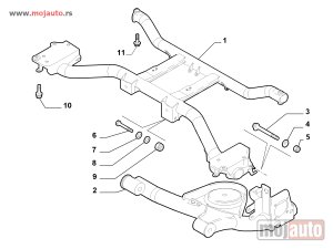 NOVI: delovi  Fiat Panda 4X4 Silen Blok Zadnje Viljuske 04- NOVO