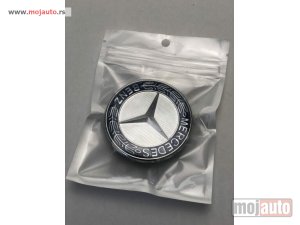 Glavna slika - Mercedes znak za haubu na zabicu fi57mm plavi venac - MojAuto