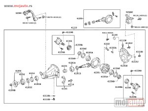 Glavna slika - Toyota Rav4 2.0D Nosac Zadnjeg Diferencijala 00-05,NOVO - MojAuto