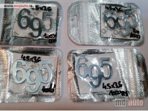 NOVI: delovi  FIAT500/ 695 brojna oznaka/3m samolepljiva Dimenzija:4.5x3.6cm