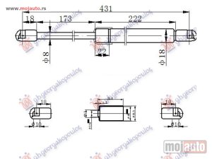 Glavna slika -  Amortizer haube i gepeka - MojAuto