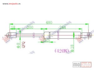 Glavna slika -  Amortizer haube i gepeka - MojAuto