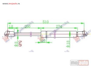 Glavna slika -  Amortizer haube i gepeka - MojAuto
