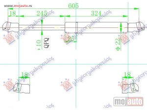 Glavna slika -  Amortizer haube i gepeka - MojAuto