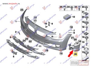 NOVI: delovi  Nosac maglenke