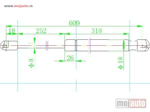 Glavna slika -  Amortizer haube i gepeka - MojAuto