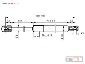 Glavna slika -  Amortizer gepeka - MojAuto