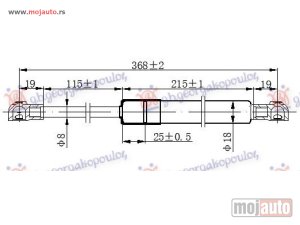 Glavna slika -  Amortizer haube i gepeka - MojAuto