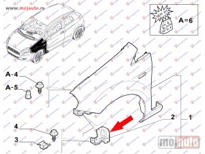 Glavna slika - DRZAC BLATOBRANA METALNI - MojAuto
