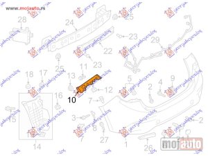 NOVI: delovi  NOSAC ZADNJEG BRANIKA