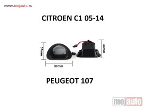 Glavna slika -  LED osvetljenje tablice Peugeot 107 Citroen C1 05-14 - MojAuto
