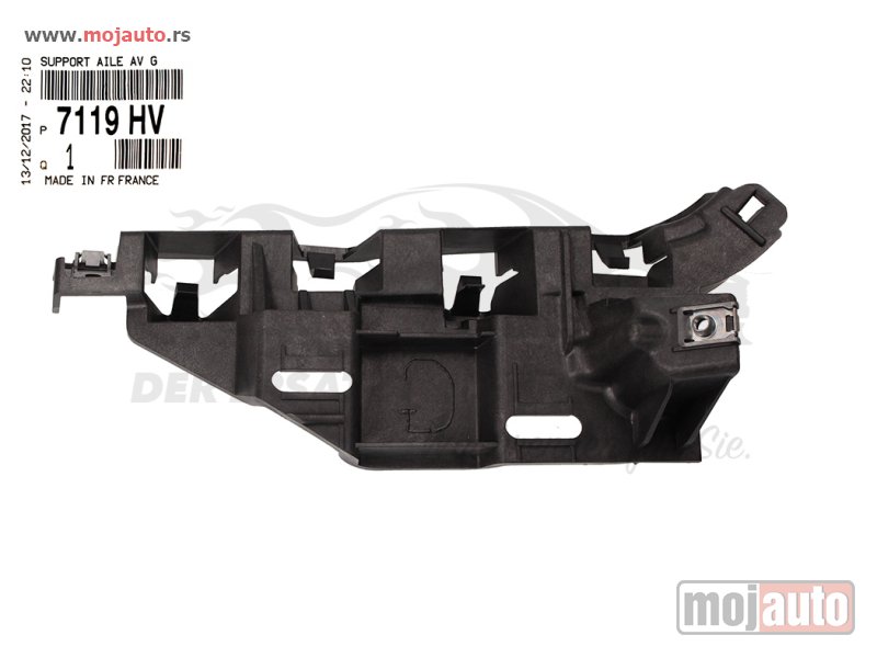 Glavna slika -  Pezo 307 Restil Nosac Pednjeg Branika Levi, NOVO - MojAuto