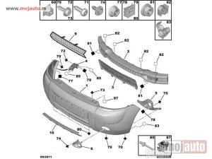 Glavna slika - Citroen Berlingo Okvir Maglenke Spoljasnji SET 02-08, NOVO - MojAuto