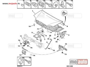 Glavna slika -  Citroen Saxo Brava Haube Plasticna 96-04,NOVO - MojAuto