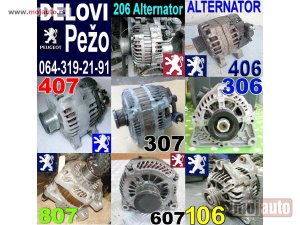 Glavna slika - ALTERNATOR Pežo 407 607 307 406 807 206 306 806 106 Peugeot - MojAuto