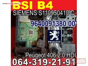 Glavna slika - BSI B4 Pežo 406 Peugeot 9640091380 00, SIEMENS S110950410 C - MojAuto