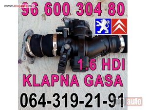 Glavna slika -  KLAPNA GASA 1,6 HDI Pežo 96 600 304 80 Peugeot Citroen - MojAuto