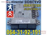 polovni delovi  KOMPJUTER Continental SID807EVO Pežo 208 308 508 Peugeot 1,6 HDI Citroen S180123008