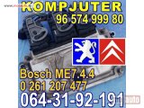 polovni delovi  KOMPJUTER ME7.4.4 Bosch 0261207477 Pežo 206 1.6-16V Peugeot Citroen 9657499980