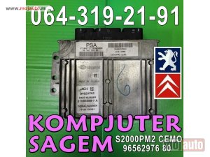 polovni delovi  KOMPJUTER SAGEM S2000PM2 CEMO Pežo Citroen 96562976 80 Peugeot