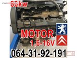 polovni delovi  MOTOR 1,6-16V 80kw Pežo Citroen Peugeot