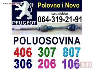 Glavna slika -  Poluosovina Pezo 406 807 307 306 206 106 Peugeot - MojAuto
