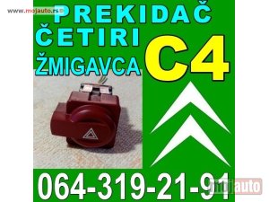 Glavna slika -  Prekidač SVA četiri ŽMIGAVCA Citroen C4 - MojAuto
