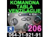 Slika 7 -  TABLA VENTILACIJE KLIME GREJANJA Pežo 407 607 206 306 307 405 406 807 106 Peugeot - MojAuto