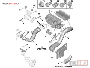 Glavna slika - Citroen C5 1.6HDI, Nosac Kucista Filtera Vazduha 08- NOVO - MojAuto