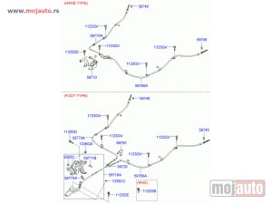 Glavna slika - Hyundai Santa Fe Sajla Rucne Kocnice Levo Disk 06-12, NOVO - MojAuto