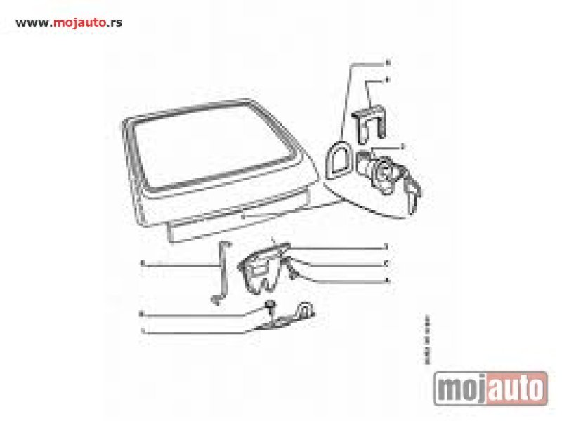 Glavna slika -  Pezo 205 Brava Gepek Vrata 83-98, NOVO - MojAuto