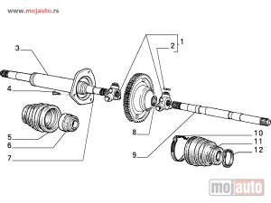 Glavna slika - Fiat Panda Krst Poluosovine 91-03,NOVO - MojAuto