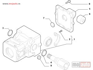 Glavna slika -  Fiat Panda 1.2B 8V Semering Diferencijala Levo 03-08,NOVO - MojAuto