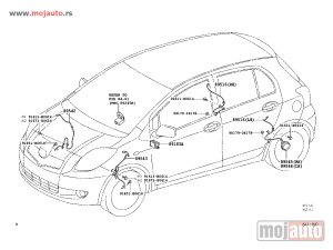 Glavna slika -  Toyota Yaris Instalacija Senzora ABS-a Zadnji Levo 05-12,NOVO - MojAuto