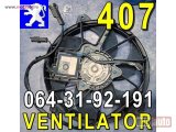 polovni delovi  VENTILATOR Hladnjaka Pežo 407 Peugeot