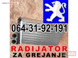 polovni delovi  HLADNJAK RADIJATOR grejanje Pežo 607 407 306 406 307 206 Partner 106 Peugeot