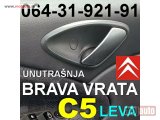 polovni delovi  Citroen C5 Brava Kvaka UNUTRASNJA Leva