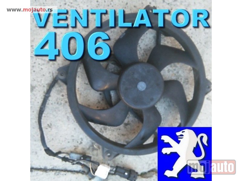 Glavna slika -  Pežo 406 VENTILATOR HLADNJAKA Peugeot - MojAuto