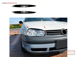 Glavna slika -  Obrvice prednjih farova za VW GOLF 4 98-05 - CRNE - MojAuto