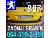 Slika 5 -  BRANIK Zadnji Pežo 407 607 206 306 307 406 106 807 309 405 Peugeot - MojAuto