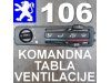 Slika 11 -  TABLA Ventilacija KLIMA i Grejanje Pežo 407 607 308 807 307 406 206 306 Peugeot - MojAuto