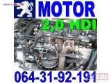 polovni delovi  MOTOR 2,0 HDI 66KW Pežo Citroen Peugeot