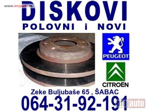 Glavna slika - DISKOVI Pežo Peugeot Citroen - MojAuto