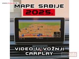 NOVI: delovi  Mape Srbije i Evrope za navigacije 2025