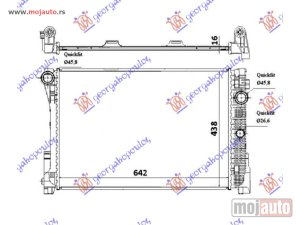 NOVI: delovi  HLADNJAK MOTORA 1.8/2.5/3.0 16V/24V 2.2 Cdi (MAN) (64x45x2.6) Mercedes c class (w204) 07-11 -dostupno