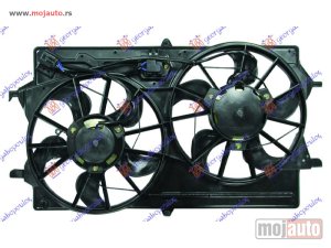 NOVI: delovi  VENTILATOR (DUPLI) KOMPLET (BENZIN/DIZEL) (+AC) Ford focus 98-04 -dostupno