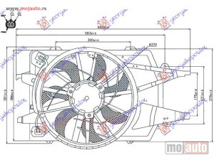 NOVI: delovi  VENTILATOR KOMPLET (-AC) (4 KABLA) Ford focus 98-04 -dostupno