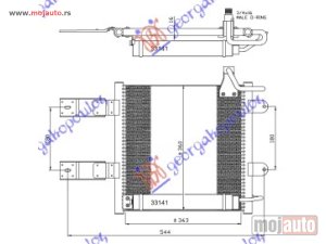 Glavna slika - HLADNJAK KLIME BENZIN (335x365) Vw polo 99-01 -dostupno - MojAuto