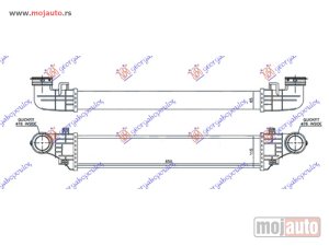 NOVI: delovi  HLADNJAK INTERKULERA 1.8i-16V KOMPRESSOR - 2.7-3.2 Cdi (65x11.3) Mercedes e class (w211) 02-09 -dostupno